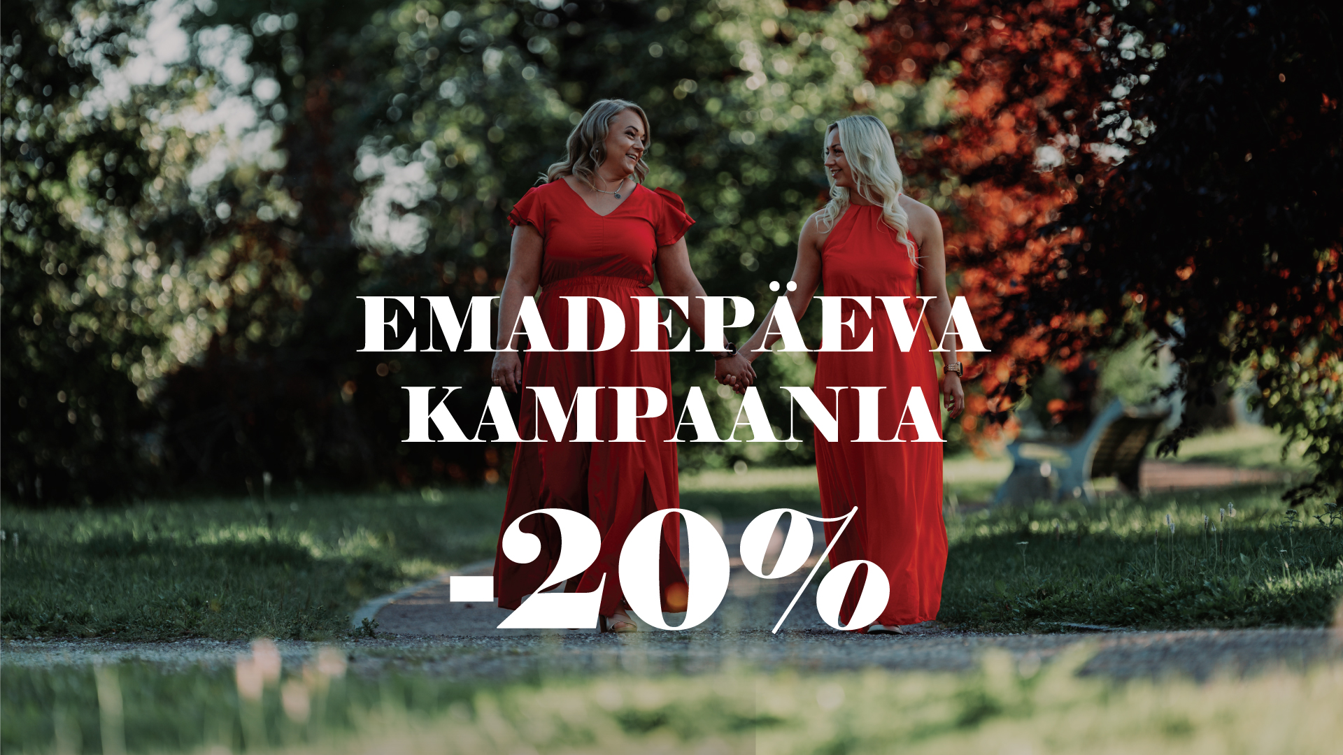 Emadepäeva fotosessioon Tartus, Raadi pargis Emadepäeva kampaania Kingitus emale: 30-minutiline fotosessioon soodushinnaga Emadepäev on aeg, mil tahame oma emal
